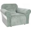 imageHVERSAILTEX Wingback Chair Covers Velvet Plush Wing Chair Slipcover 1 Piece High Stretch Wing Back Chair Slipcovers Sofa Cover Furniture Cover with Elastic Bottom CamelSea Grass