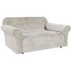 imageHVERSAILTEX Wingback Chair Covers Velvet Plush Wing Chair Slipcover 1 Piece High Stretch Wing Back Chair Slipcovers Sofa Cover Furniture Cover with Elastic Bottom CamelOatmeal