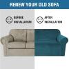imageHVERSAILTEX Wingback Chair Covers Velvet Plush Wing Chair Slipcover 1 Piece High Stretch Wing Back Chair Slipcovers Sofa Cover Furniture Cover with Elastic Bottom CamelDeep Teal