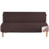 imageHVERSAILTEX Reversible Futon Cover Water Repellent Armless Sofa Slipcover Washable Furniture Protector with Adjustable Elastic Strap AntiSlip Futon Bed Cover for Dogs 70quot Width SeatBlackGreyBrownBeige