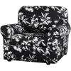 imageHVERSAILTEX Super Stretch 2 Pieces Sofa Covers for Armchair Covers Living Room Chair Slipcovers Feature Soft Thick Modern Style with Individual Cushion Cover Pet Friendly  Armchair AquaBlack