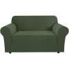 imageHVERSAILTEX Wing Chair Slipcover Chair Covers for Wingback Chairs Wingback Chair Covers Slipcovers 1 Piece Stretch Sofa Cover Furniture Protector Soft Spandex Jacquard Checked Pattern TaupeBronze Green