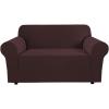 imageHVERSAILTEX Wing Chair Slipcover Chair Covers for Wingback Chairs Wingback Chair Covers Slipcovers 1 Piece Stretch Sofa Cover Furniture Protector Soft Spandex Jacquard Checked Pattern ChocolateChocolate