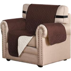 imageHVERSAILTEX Futon Cover Reversible Sofa Slipcover Furniture Protector Water Resistant 2 Inch Wide Elastic Straps Sofa Bed Pets Kids Dog Cat Fit Sitting Width Up to 70quotFuton BlackGreyBrownBeige