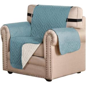 imageHVERSAILTEX Futon Cover Reversible Sofa Slipcover Furniture Protector Water Resistant 2 Inch Wide Elastic Straps Sofa Bed Pets Kids Dog Cat Fit Sitting Width Up to 70quotFuton BlackGreyCameo BlueBeige