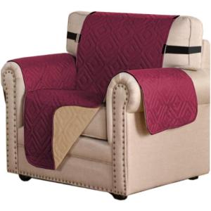 imageHVERSAILTEX Futon Cover Reversible Sofa Slipcover Furniture Protector Water Resistant 2 Inch Wide Elastic Straps Sofa Bed Pets Kids Dog Cat Fit Sitting Width Up to 70quotFuton BlackGreyRedTan