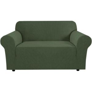 imageHVERSAILTEX Wing Chair Slipcover Chair Covers for Wingback Chairs Wingback Chair Covers Slipcovers 1 Piece Stretch Sofa Cover Furniture Protector Soft Spandex Jacquard Checked Pattern ChocolateBronze Green