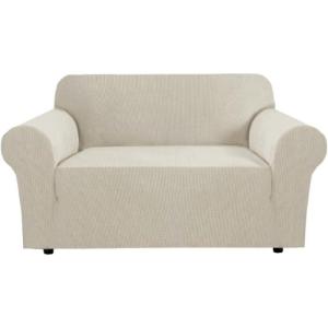 imageHVERSAILTEX Wing Chair Slipcover Chair Covers for Wingback Chairs Wingback Chair Covers Slipcovers 1 Piece Stretch Sofa Cover Furniture Protector Soft Spandex Jacquard Checked Pattern ChocolateIsland Fossi