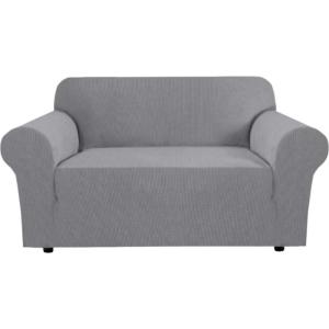 imageHVERSAILTEX Wing Chair Slipcover Chair Covers for Wingback Chairs Wingback Chair Covers Slipcovers 1 Piece Stretch Sofa Cover Furniture Protector Soft Spandex Jacquard Checked Pattern ChocolateDove