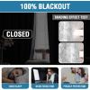 imageHVERSAILTEX 100 Blackout Curtains 84 inch Length 2 Panels Set Cattleya Floral Printed Drapes Leah Floral Thermal Curtains for Bedroom with Black Liner Sound Proof Curtains Grey and TaupeCamelliagrey
