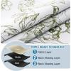 imageHVERSAILTEX 100 Blackout Curtains 84 inch Length 2 Panels Set Cattleya Floral Printed Drapes Leah Floral Thermal Curtains for Bedroom with Black Liner Sound Proof Curtains Grey and TaupeCamelliaolive
