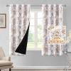 imageHVERSAILTEX 100 Blackout Curtains 84 inch Length 2 Panels Set Cattleya Floral Printed Drapes Leah Floral Thermal Curtains for Bedroom with Black Liner Sound Proof Curtains Grey and TaupePaisley  Taupe
