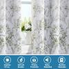 imageHVERSAILTEX 100 Blackout Curtains 84 inch Length 2 Panels Set Cattleya Floral Printed Drapes Leah Floral Thermal Curtains for Bedroom with Black Liner Sound Proof Curtains Grey and TaupeCamelliaolive
