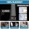 imageHVERSAILTEX 100 Blackout Curtains 84 inch Length 2 Panels Set Cattleya Floral Printed Drapes Leah Floral Thermal Curtains for Bedroom with Black Liner Sound Proof Curtains Grey and TaupeCamelliastone Blue