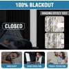 imageHVERSAILTEX 100 Blackout Curtains 84 inch Length 2 Panels Set Cattleya Floral Printed Drapes Leah Floral Thermal Curtains for Bedroom with Black Liner Sound Proof Curtains Grey and TaupePaisley  Olive
