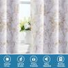 imageHVERSAILTEX 100 Blackout Curtains 84 inch Length 2 Panels Set Cattleya Floral Printed Drapes Leah Floral Thermal Curtains for Bedroom with Black Liner Sound Proof Curtains Grey and TaupeCamelliataupe