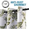 imageHVERSAILTEX 100 Blackout Curtains 84 inch Length 2 Panels Set Cattleya Floral Printed Drapes Leah Floral Thermal Curtains for Bedroom with Black Liner Sound Proof Curtains Grey and TaupePaisley  Olive