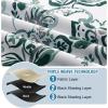imageHVERSAILTEX 100 Blackout Curtains 84 inch Length 2 Panels Set Cattleya Floral Printed Drapes Leah Floral Thermal Curtains for Bedroom with Black Liner Sound Proof Curtains Grey and TaupePaisley  Teal