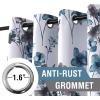 imageHVERSAILTEX 100 Blackout Curtains 84 inch Length 2 Panels Set Cattleya Floral Printed Drapes Leah Floral Thermal Curtains for Bedroom with Black Liner Sound Proof Curtains Grey and TaupeCattleya  GreyBlue