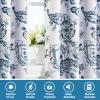 imageHVERSAILTEX 100 Blackout Curtains 84 inch Length 2 Panels Set Cattleya Floral Printed Drapes Leah Floral Thermal Curtains for Bedroom with Black Liner Sound Proof Curtains Grey and TaupePaisley  Stone Blue