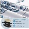imageHVERSAILTEX 100 Blackout Curtains 84 inch Length 2 Panels Set Cattleya Floral Printed Drapes Leah Floral Thermal Curtains for Bedroom with Black Liner Sound Proof Curtains Grey and TaupePaisley  Stone Blue