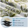 imageHVERSAILTEX 100 Blackout Curtains 84 inch Length 2 Panels Set Cattleya Floral Printed Drapes Leah Floral Thermal Curtains for Bedroom with Black Liner Sound Proof Curtains Grey and TaupePaisley  Olive