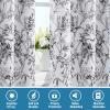 imageHVERSAILTEX 100 Blackout Curtains 84 inch Length 2 Panels Set Cattleya Floral Printed Drapes Leah Floral Thermal Curtains for Bedroom with Black Liner Sound Proof Curtains Grey and TaupeCamelliablack