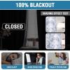 imageHVERSAILTEX 100 Blackout Curtains 84 inch Length 2 Panels Set Cattleya Floral Printed Drapes Leah Floral Thermal Curtains for Bedroom with Black Liner Sound Proof Curtains Grey and TaupeCamellianavy