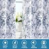 imageHVERSAILTEX 100 Blackout Curtains 84 inch Length 2 Panels Set Cattleya Floral Printed Drapes Leah Floral Thermal Curtains for Bedroom with Black Liner Sound Proof Curtains Grey and TaupeCamellianavy