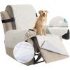 imageHVERSAILTEX 100 Waterproof Furniture Protector for Recliner Sofa Cover for Leather Sofa NonSlip Protector for Recliner Chair Cover Protect from Pets KidsOff White
