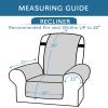 imageHVERSAILTEX 100 Waterproof Furniture Protector for Recliner Sofa Cover for Leather Sofa NonSlip Protector for Recliner Chair Cover Protect from Pets KidsOff White