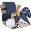 imageHVERSAILTEX 100 Waterproof Furniture Protector for Recliner Sofa Cover for Leather Sofa NonSlip Protector for Recliner Chair Cover Protect from Pets KidsNavy