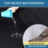 imageHVERSAILTEX 100 Waterproof Furniture Protector for Recliner Sofa Cover for Leather Sofa NonSlip Protector for Recliner Chair Cover Protect from Pets KidsBlack