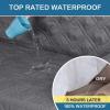imageHVERSAILTEX 100 Waterproof Furniture Protector for Recliner Sofa Cover for Leather Sofa NonSlip Protector for Recliner Chair Cover Protect from Pets KidsGrey