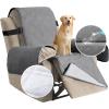 imageHVERSAILTEX 100 Waterproof Furniture Protector for Recliner Sofa Cover for Leather Sofa NonSlip Protector for Recliner Chair Cover Protect from Pets KidsDove Grey
