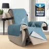 imageHVERSAILTEX 100 Waterproof Furniture Protector for Recliner Sofa Cover for Leather Sofa NonSlip Protector for Recliner Chair Cover Protect from Pets KidsSmoke Blue