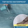 imageHVERSAILTEX 100 Waterproof Furniture Protector for Recliner Sofa Cover for Leather Sofa NonSlip Protector for Recliner Chair Cover Protect from Pets KidsSmoke Blue