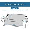 imageHVERSAILTEX 100 Waterproof Sofa Slipcover Washable Armchair Cover NonSlip Furniture Protector for Living Room Couch Cover for Pets Chair Cover with Puppy Paw Silicone Backing Armchair BlackSmoke Blue
