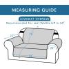 imageHVERSAILTEX 100 Waterproof Sofa Slipcover Washable Armchair Cover NonSlip Furniture Protector for Living Room Couch Cover for Pets Chair Cover with Puppy Paw Silicone Backing Armchair BlackSmoke Blue