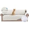 imageHVERSAILTEX 100 Waterproof Sofa Slipcover Washable Armchair Cover NonSlip Furniture Protector for Living Room Couch Cover for Pets Chair Cover with Puppy Paw Silicone Backing Armchair BlackOff White