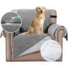 imageHVERSAILTEX 100 Waterproof Sofa Slipcover Washable Armchair Cover NonSlip Furniture Protector for Living Room Couch Cover for Pets Chair Cover with Puppy Paw Silicone Backing Armchair BlackDove