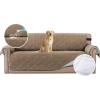 imageHVERSAILTEX 100 Waterproof Sofa Slipcover Washable Armchair Cover NonSlip Furniture Protector for Living Room Couch Cover for Pets Chair Cover with Puppy Paw Silicone Backing Armchair BlackTaupe