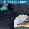 imageHVERSAILTEX 100 Waterproof Sofa Slipcover Washable Armchair Cover NonSlip Furniture Protector for Living Room Couch Cover for Pets Chair Cover with Puppy Paw Silicone Backing Armchair BlackNavy