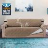 imageHVERSAILTEX 100 Waterproof Sofa Slipcover Washable Armchair Cover NonSlip Furniture Protector for Living Room Couch Cover for Pets Chair Cover with Puppy Paw Silicone Backing Armchair BlackTaupe