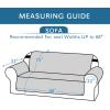 imageHVERSAILTEX 100 Waterproof Sofa Slipcover Washable Armchair Cover NonSlip Furniture Protector for Living Room Couch Cover for Pets Chair Cover with Puppy Paw Silicone Backing Armchair BlackOff White