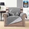 imageHVERSAILTEX 100 Waterproof Sofa Slipcover Washable Armchair Cover NonSlip Furniture Protector for Living Room Couch Cover for Pets Chair Cover with Puppy Paw Silicone Backing Armchair BlackDove