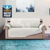 imageHVERSAILTEX 100 Waterproof Sofa Slipcover Washable Armchair Cover NonSlip Furniture Protector for Living Room Couch Cover for Pets Chair Cover with Puppy Paw Silicone Backing Armchair BlackOff White