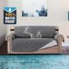 imageHVERSAILTEX 100 Waterproof Sofa Slipcover Washable Armchair Cover NonSlip Furniture Protector for Living Room Couch Cover for Pets Chair Cover with Puppy Paw Silicone Backing Armchair BlackGrey