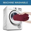 imageHVERSAILTEX 2 Piece Stretch Stylish Furniture CoverProtector Chair Covers for Living Room Soft with Elastic Bottom for Kids Spandex Jacquard Fabric Small ChecksChair BlackBurgundy