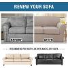imageHVERSAILTEX 2 Piece Stretch Stylish Furniture CoverProtector Chair Covers for Living Room Soft with Elastic Bottom for Kids Spandex Jacquard Fabric Small ChecksChair BlackSand
